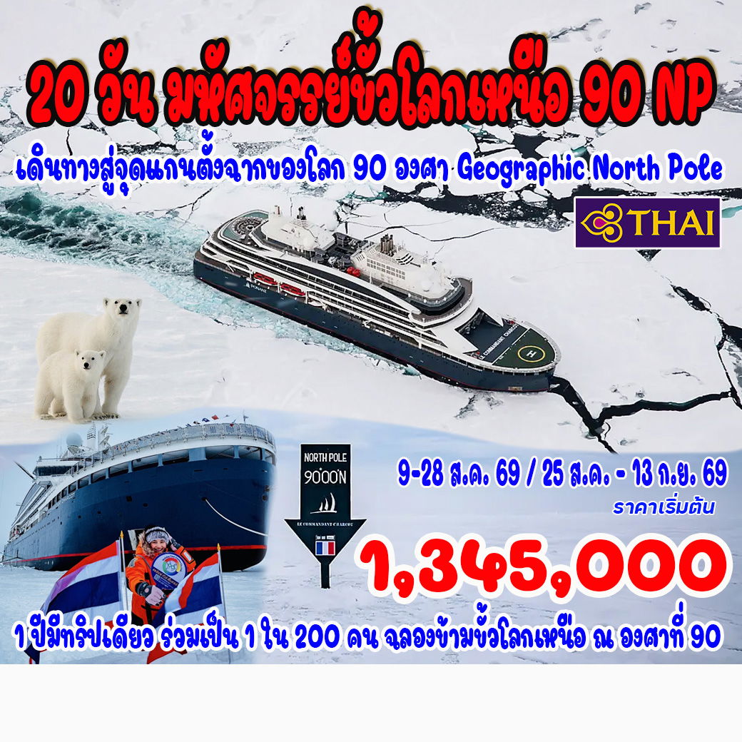 20 วัน มหัศจรรย์ขั้วโลกเหนือ 90 NP