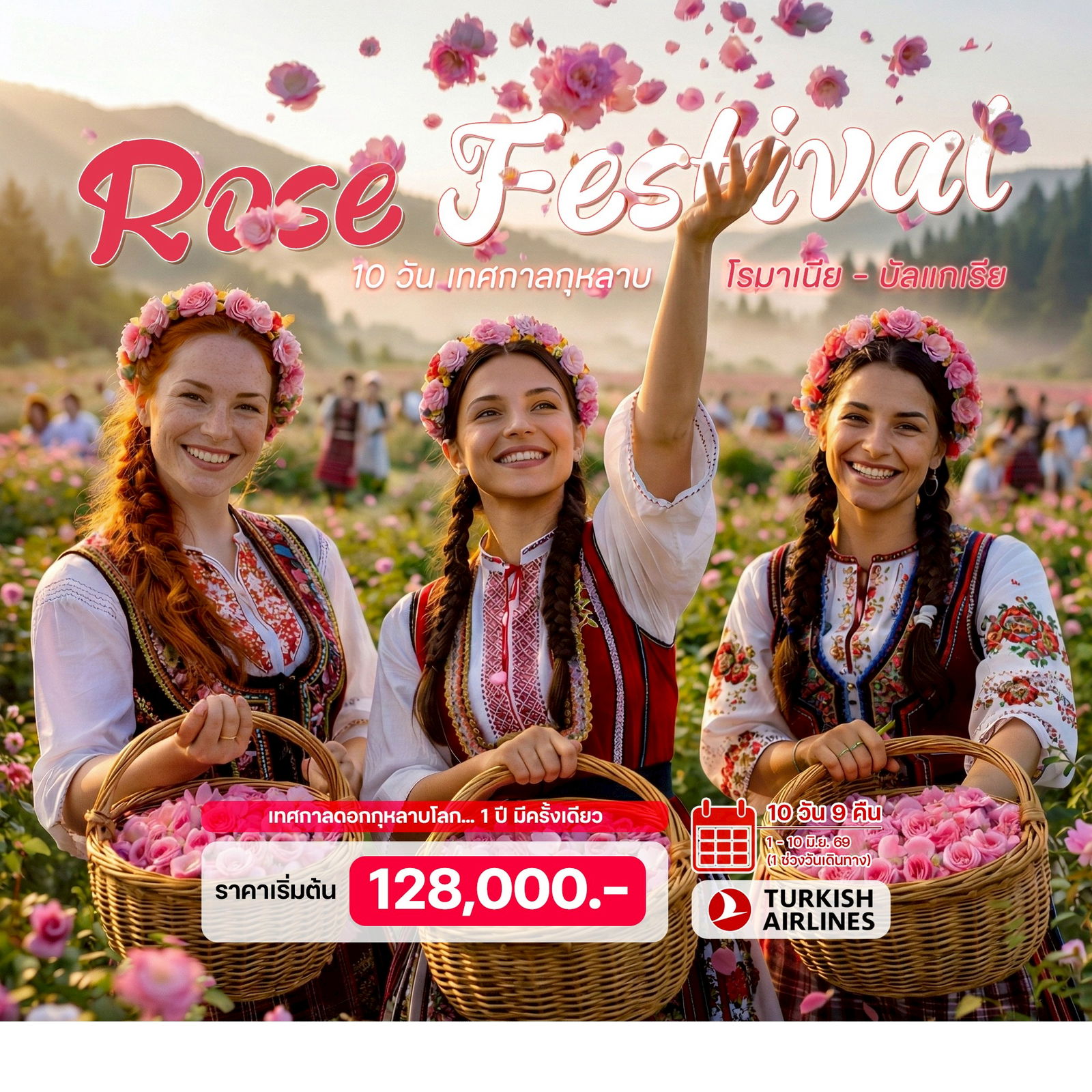 10 วัน เทศกาลกุหลาบ โรมาเนีย – บัลแกเรีย